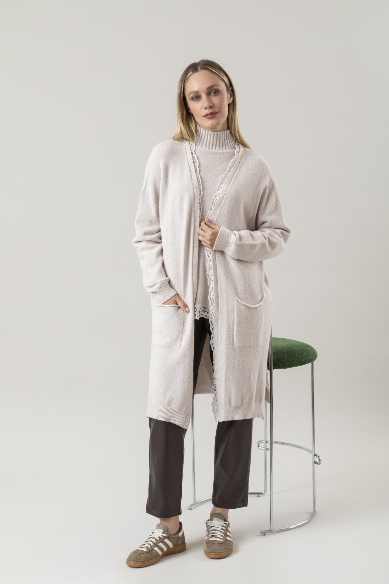 CARDIGAN LUNGO KENT BASIC / CORINZIO