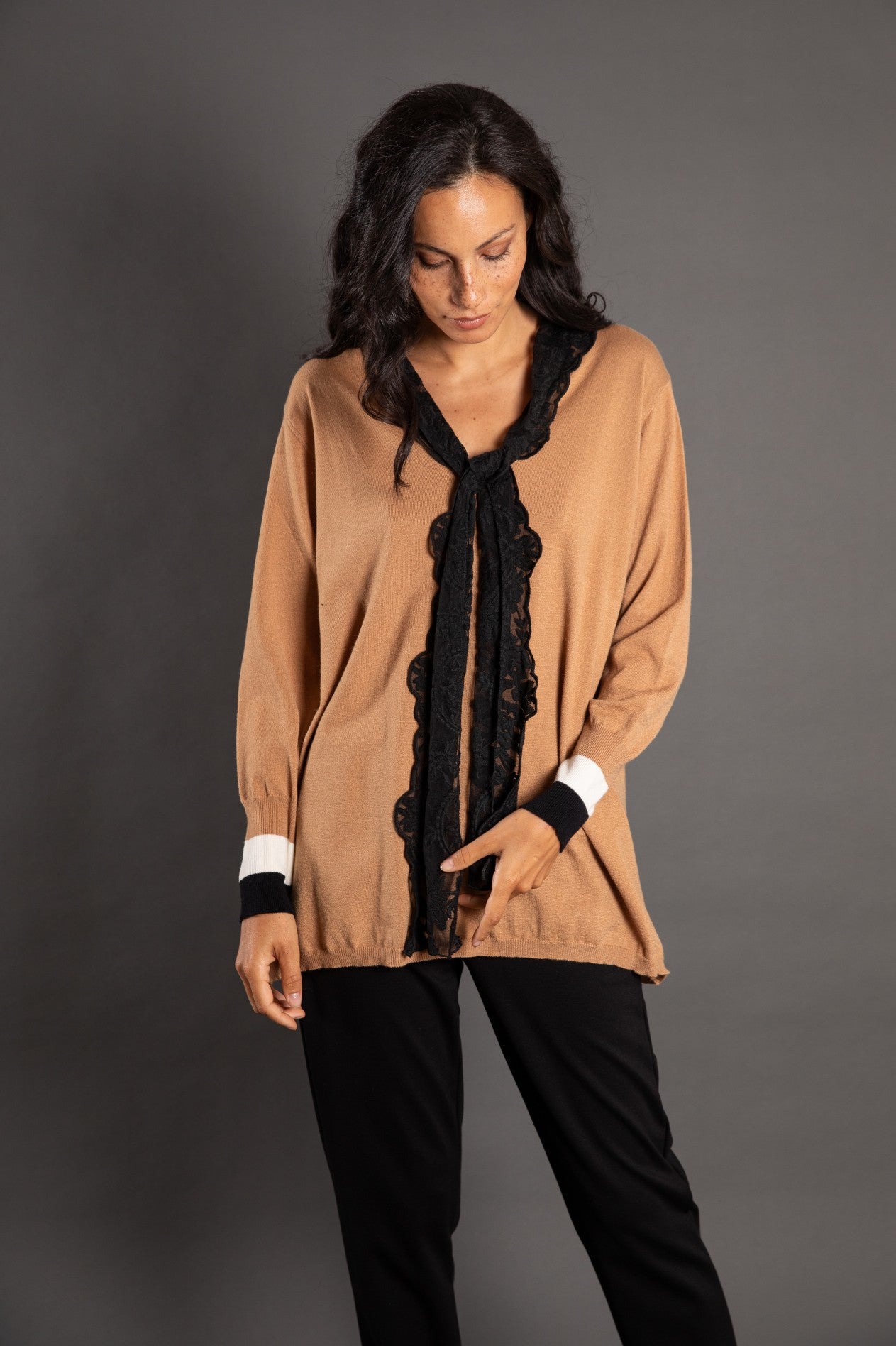 Elettra Versailles V-Neck Blouse