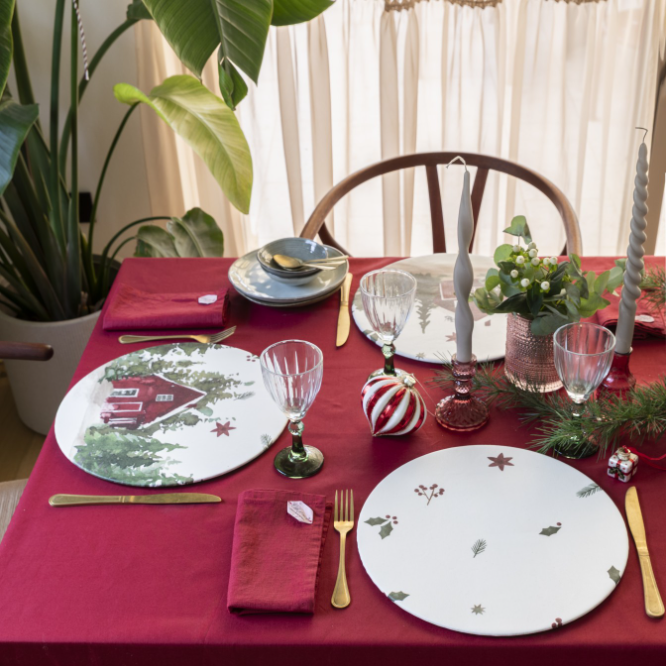 Promo tovaglia Leisure e sottopiatti Chalet