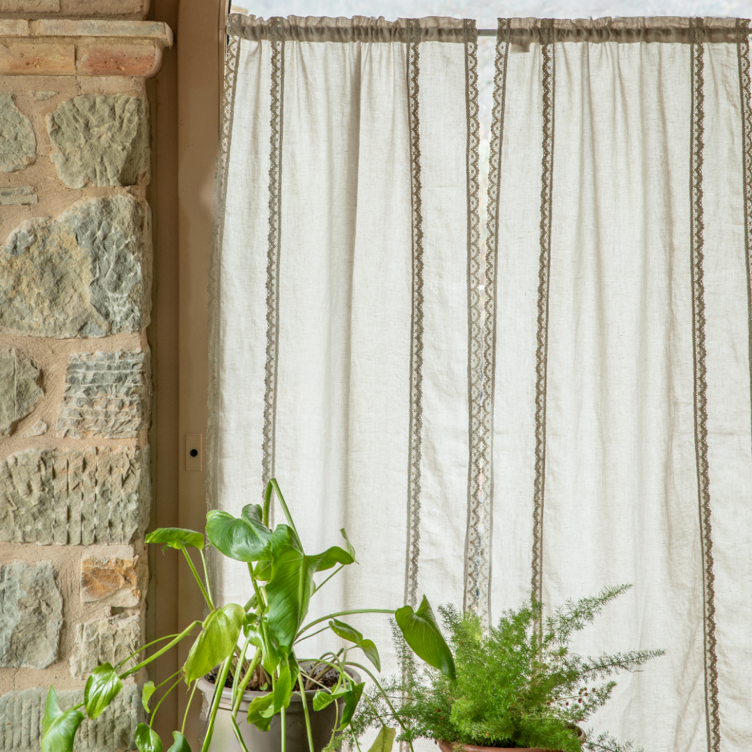 Coppia tendine Merletto