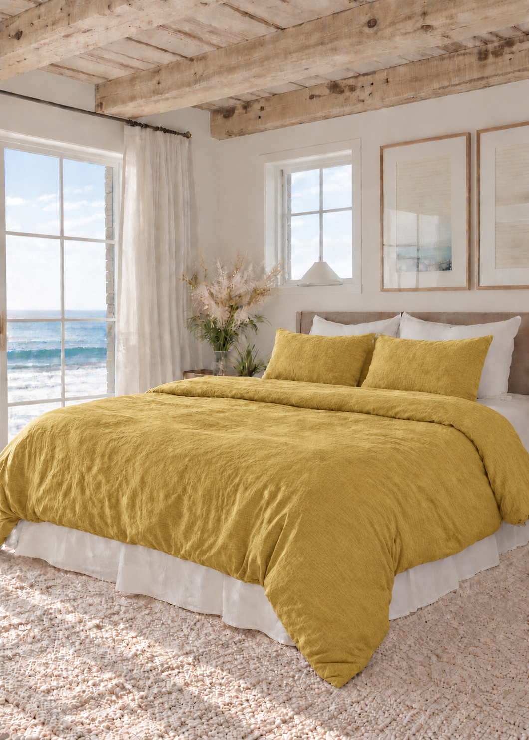 Basic duvet cover with pair of pillowcases