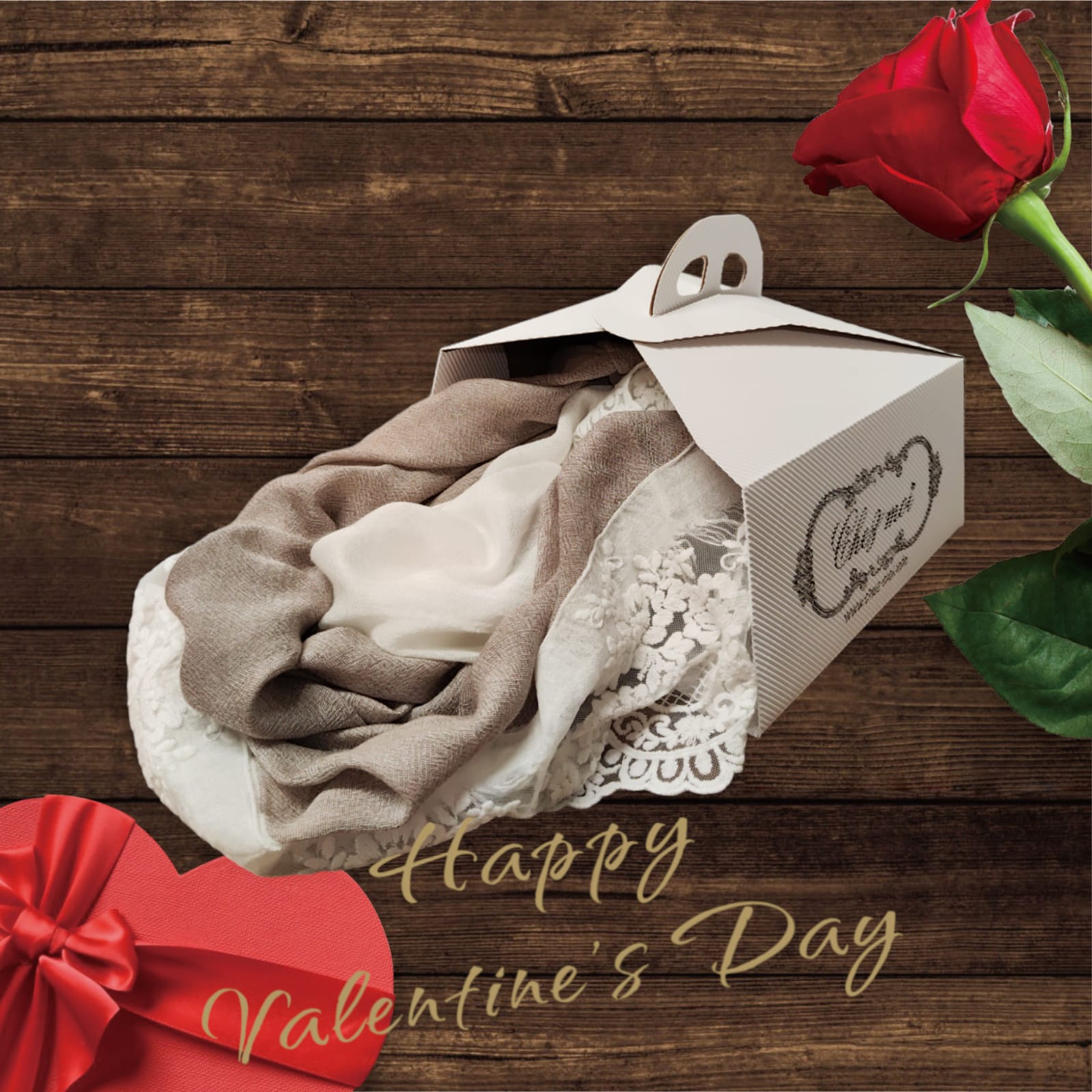 Box San Valentino Pashmina Shakira Lui e Lei
