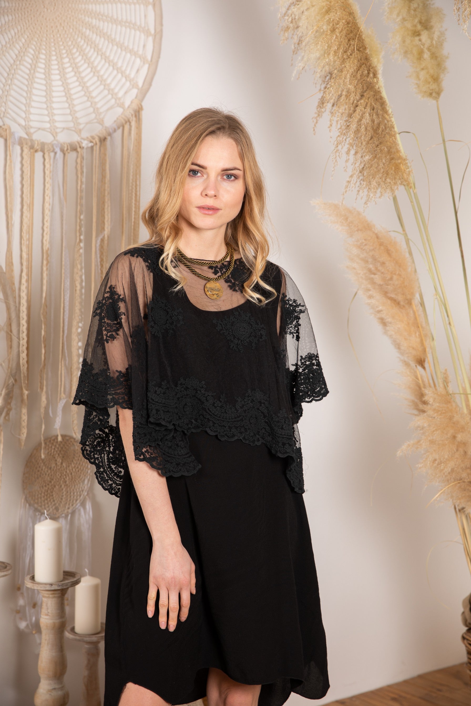 Luxus-Poncho