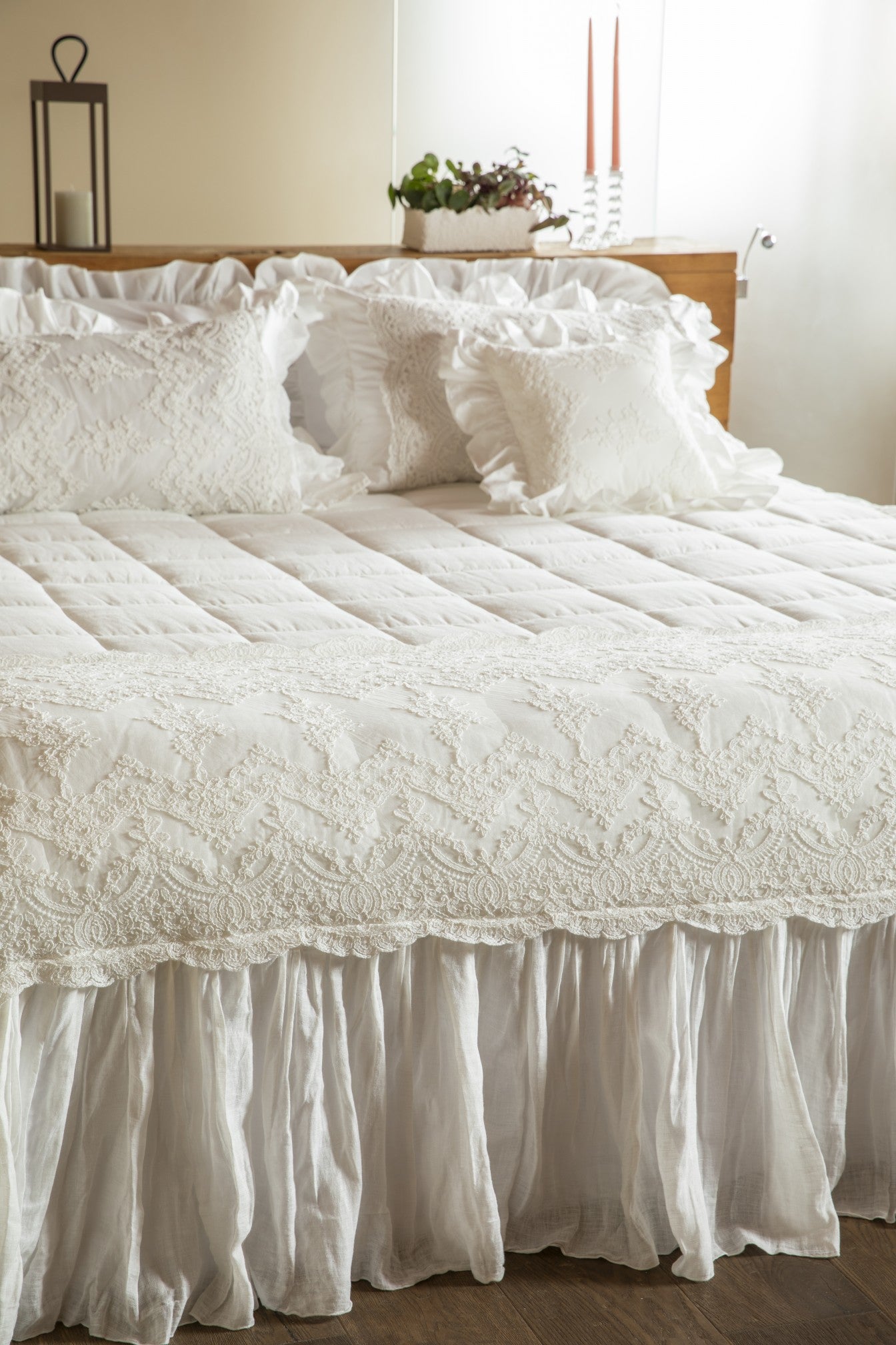 Trapunta in lino Simposio