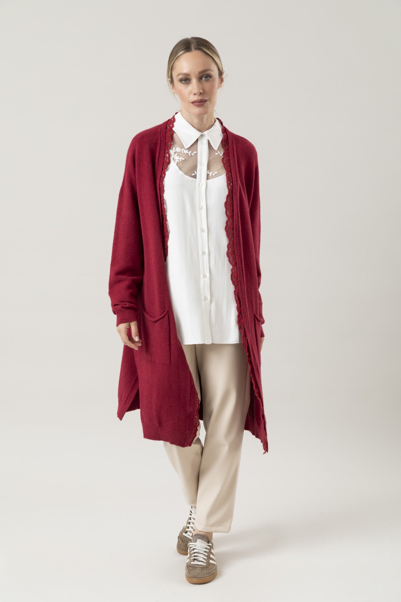 CARDIGAN LUNGO KENT BASIC / CORINZIO