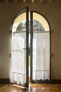 Pair of Vichy curtains