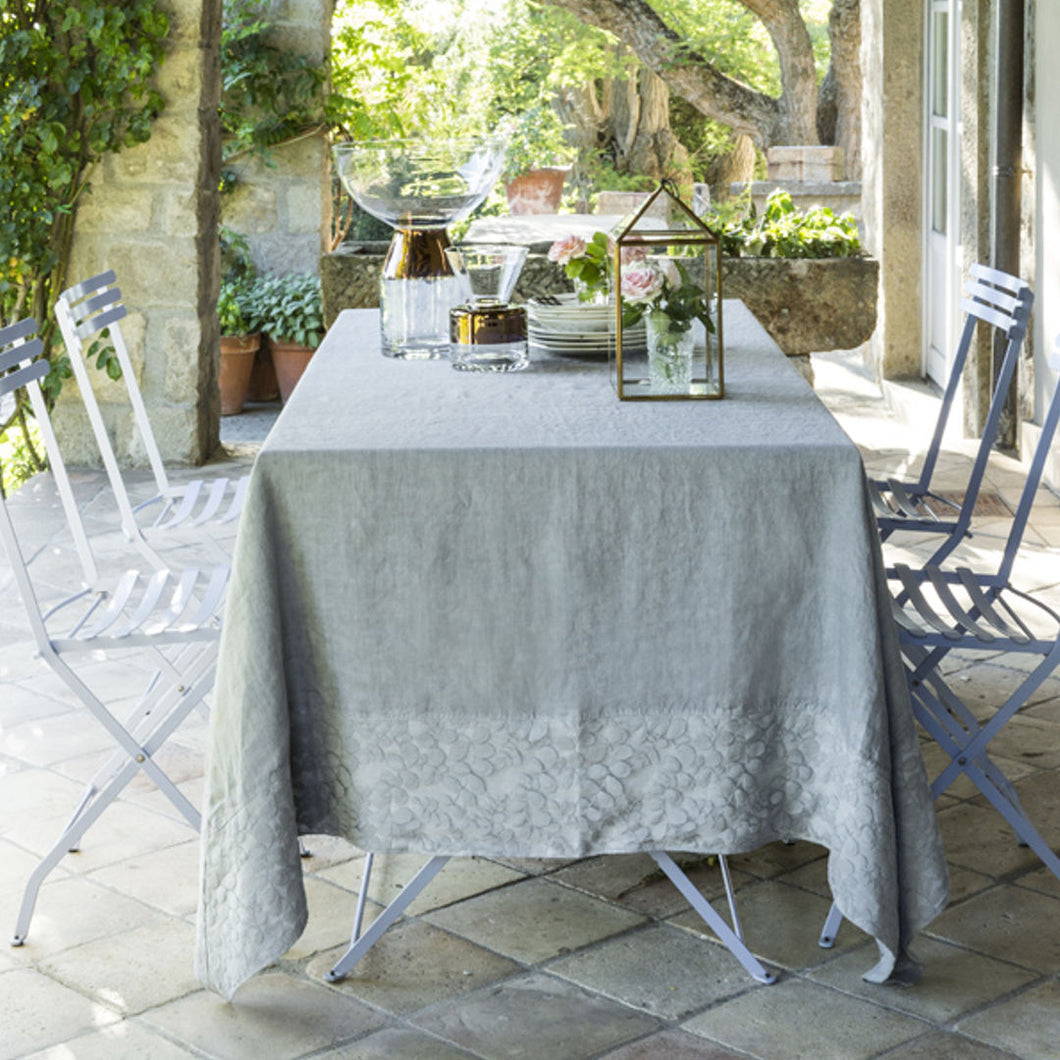 Pure Linen Tablecloth with Linen Frame and Kyoto