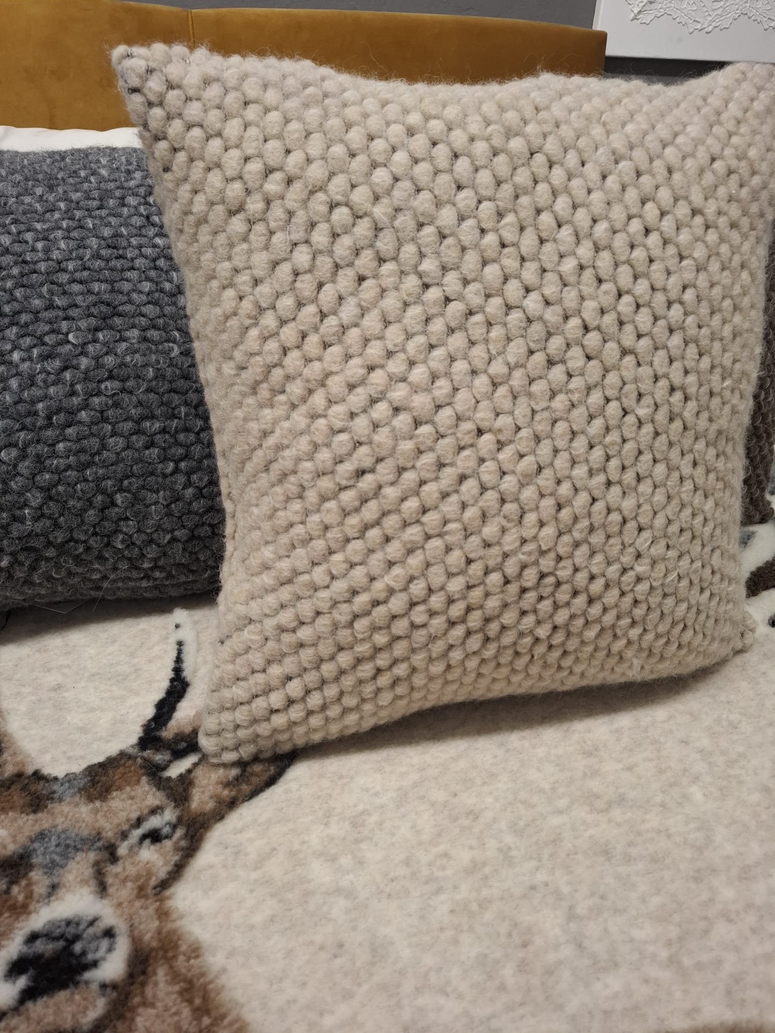 Wool Boccolo Cushion Cover