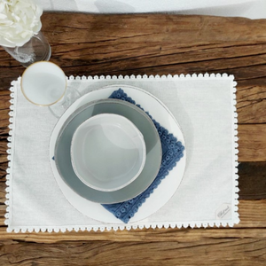 Set of 2 Bon Ton Placemats in Waxed Linen