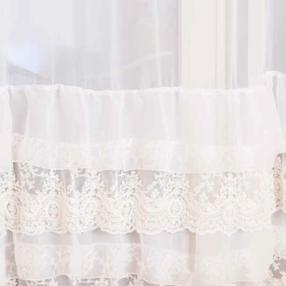 Organza Curtain Corinthian Ruffles