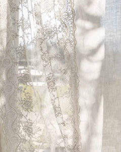 Corinthian Suite Gauze Curtain with Drape