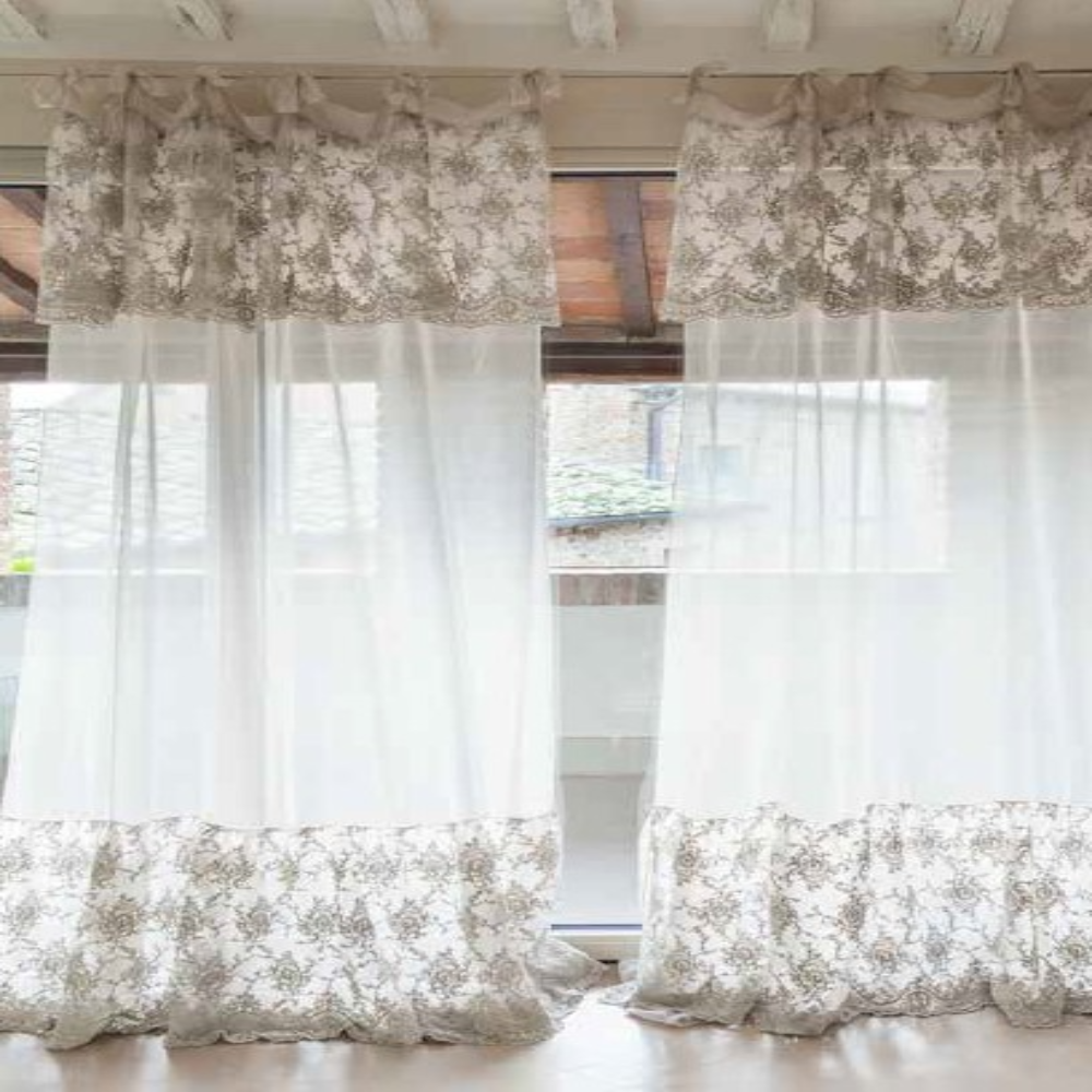 Valance Curtain and Corinthian Ruffle